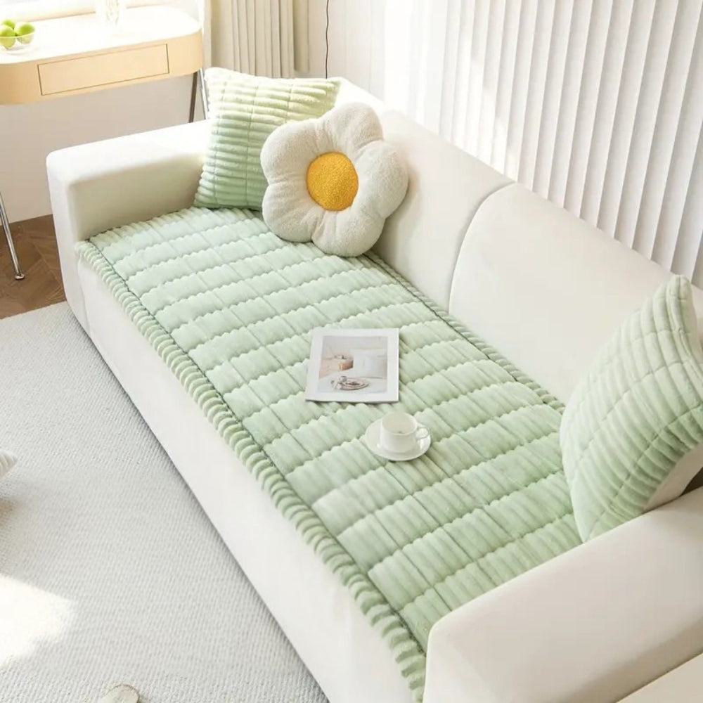 Sofa Seat Cover | Quilted Panel Design-Sofa Cover-werune.com
