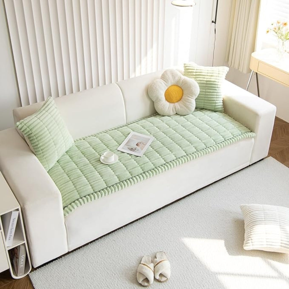 Sofa Seat Cover | Quilted Panel Design-Sofa Cover-werune.com