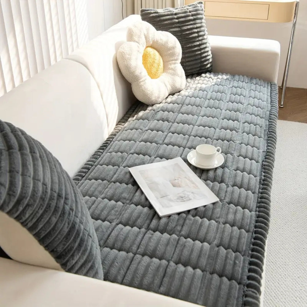 Sofa Seat Cover | Quilted Panel Design-Sofa Cover-werune.com