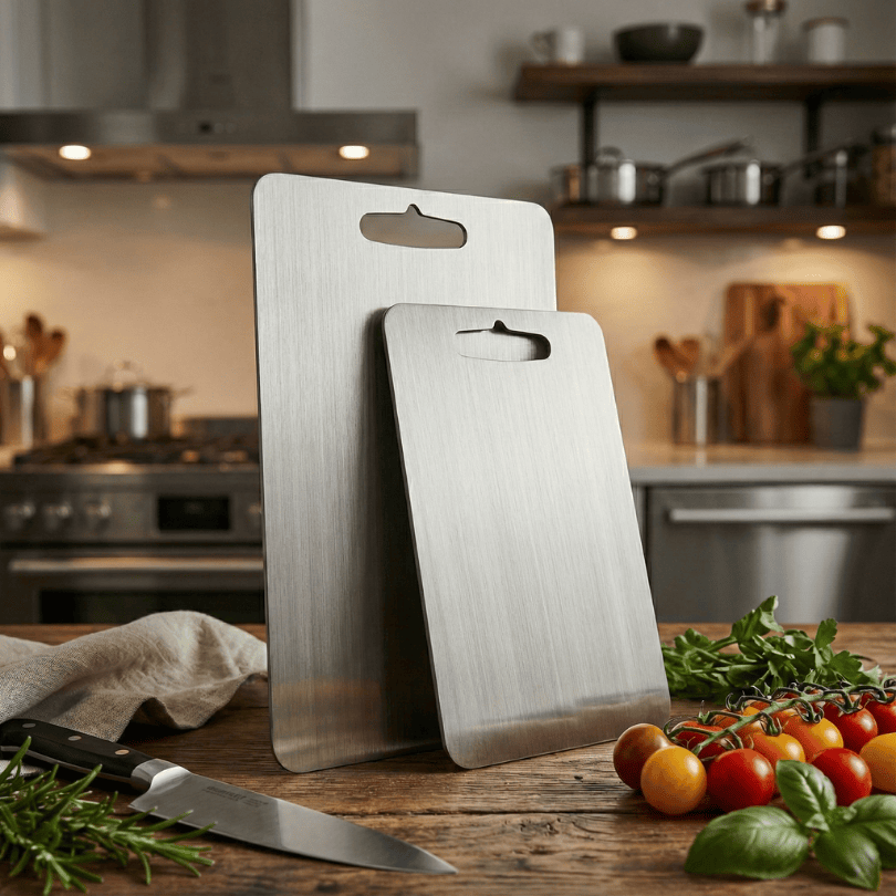 Stainless Steel Cutting Board | Rectangular Kitchen Preparation Surface-CuTting-werune.com