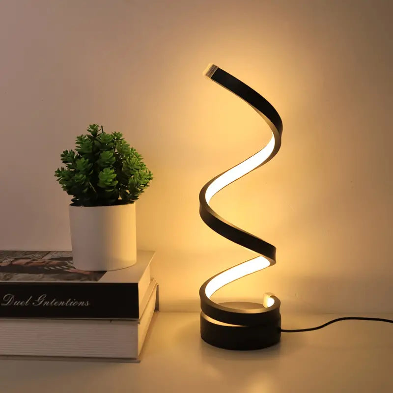Table Lamp | Spiral Ribbon Design-Lamp-werune.com