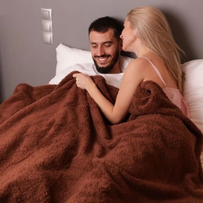 Textured Throw Blanket | Plush Surface For Bed And Sofa-Blanket-werune.com
