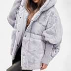 Amara | Plush Hooded Coat · Werune