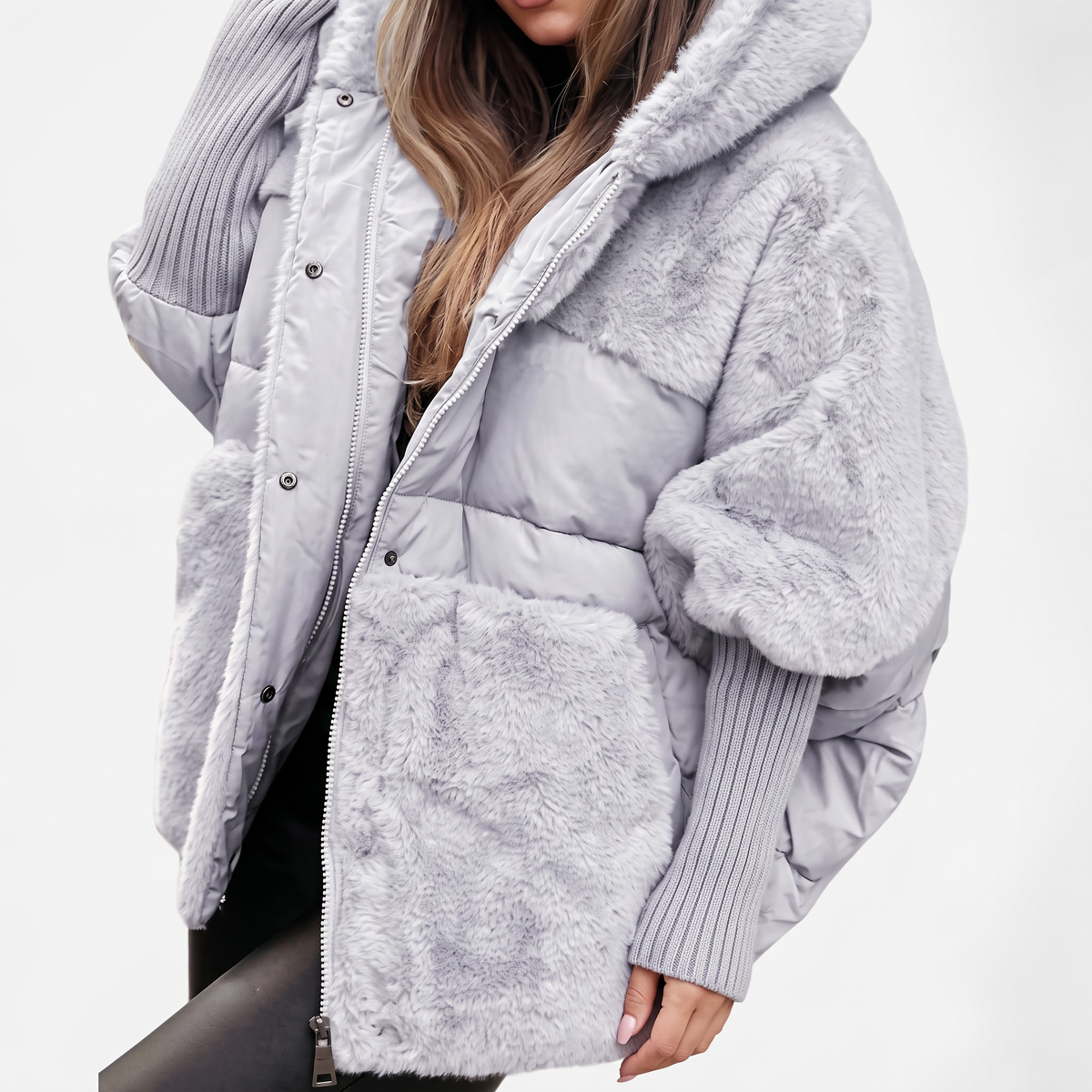 Amara | Plush Hooded Coat · Werune