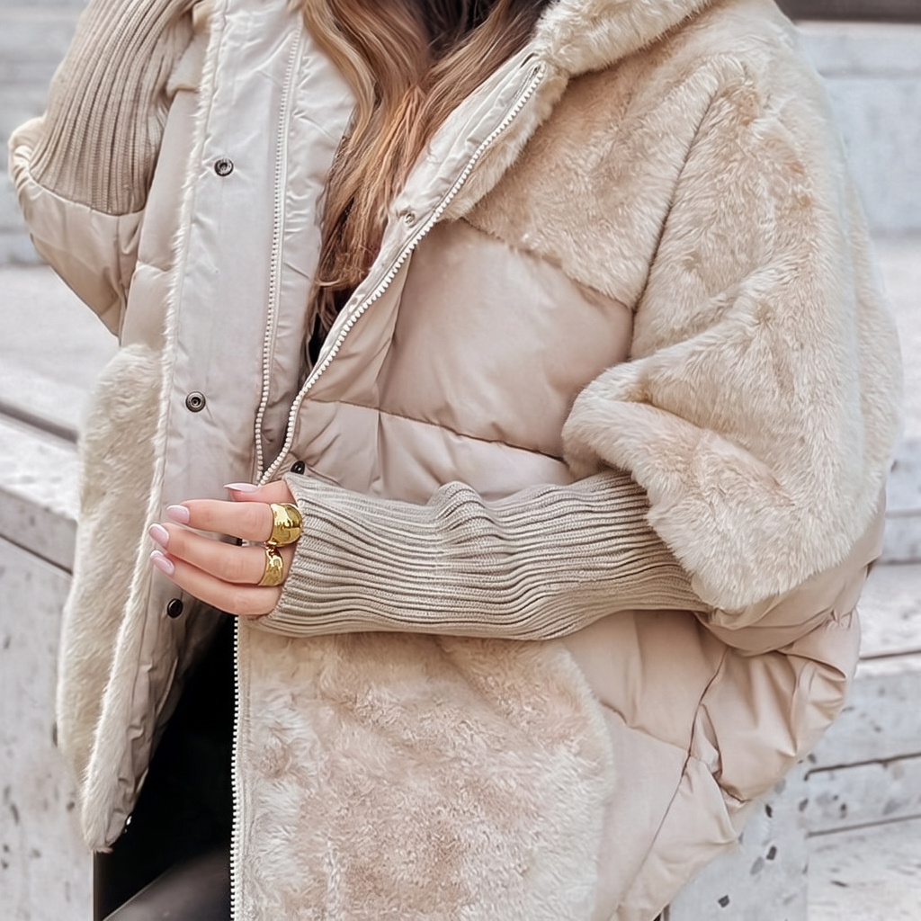 Amara | Plush Hooded Coat · Werune