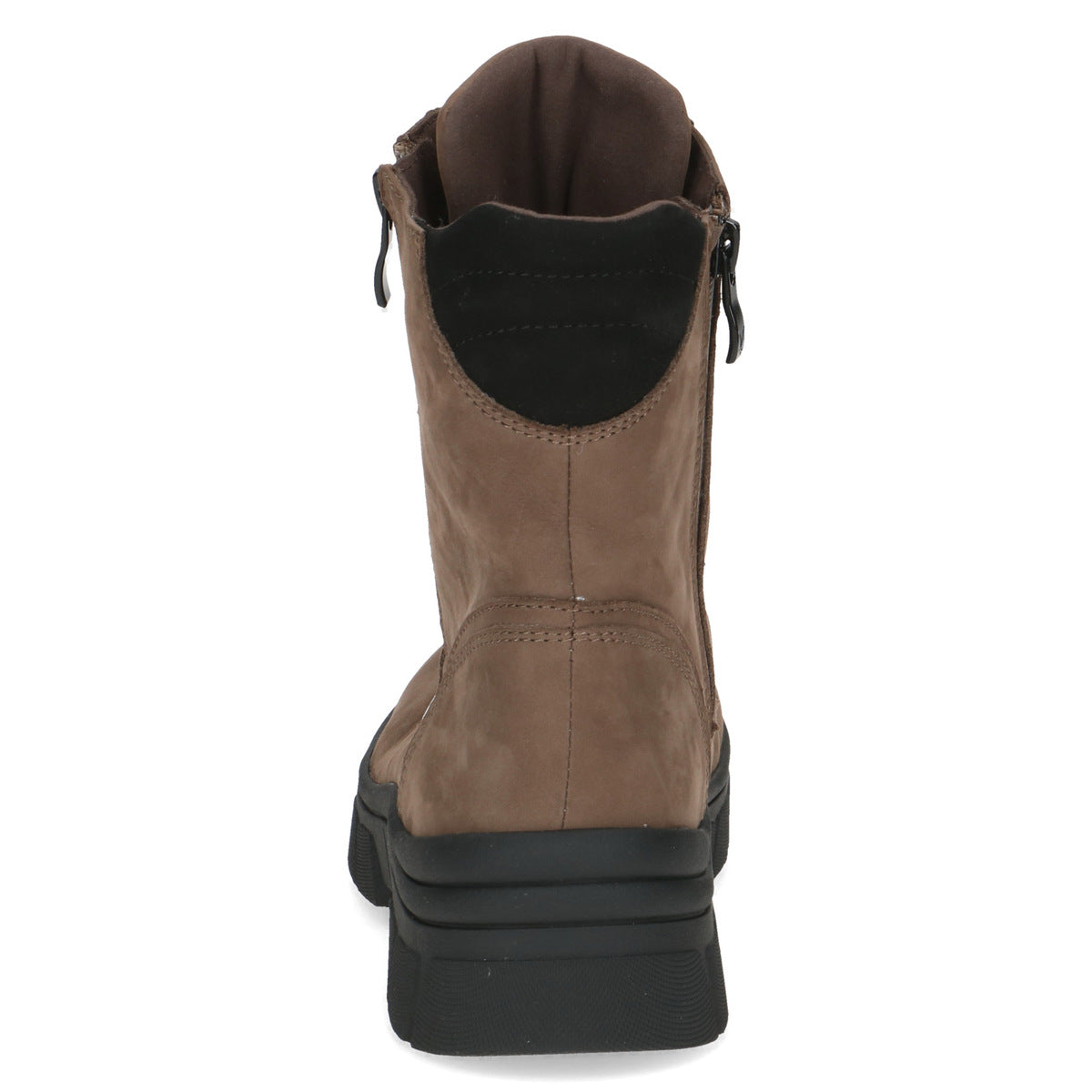 Ankle Boots Nubuck Leather Women's Taupe Lace-Up Side Zip – Casual, Everyday · Werune