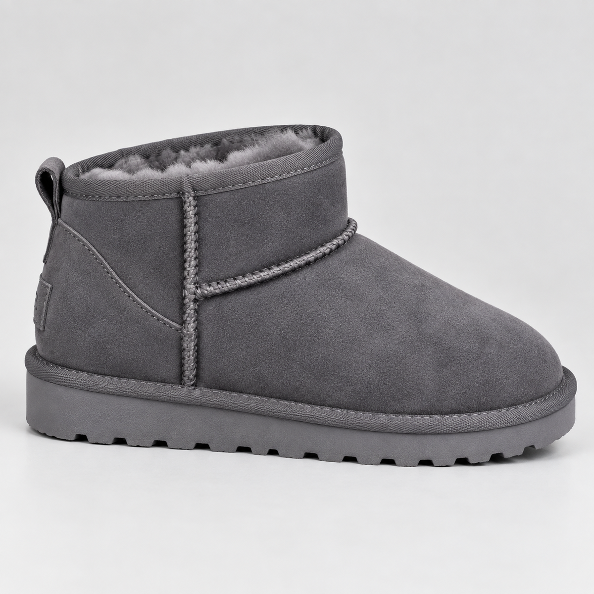 Ankle Boots Suede Fur-Lined Chestnut Women's – Winter, Casual, Everyday, Gift · Werune