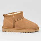 Ankle Boots Suede Fur-Lined Chestnut Women's – Winter, Casual, Everyday, Gift · Werune