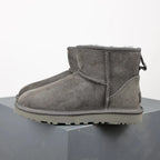 Ankle Boots Suede Fur-Lined Women's Mini Platform – Winter, Casual, Warm, Everyday Comfort