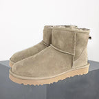 Ankle Boots Suede Fur-Lined Women's Mini Platform – Winter, Casual, Warm, Everyday Comfort