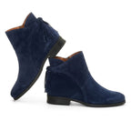 Ankle Boots Suede Navy Blue Women's Tassel Flat – Casual, Office · Werune