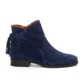 Ankle Boots Suede Navy Blue Women's Tassel Flat – Casual, Office · Werune