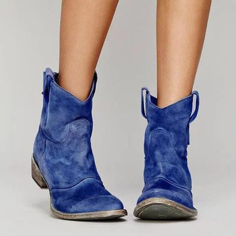 Ankle Boots Suede Taupe Block Heel Women's – Casual, Office, Holiday, Everyday Wear