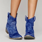 Ankle Boots Suede Taupe Block Heel Women's – Casual, Office, Holiday, Everyday Wear