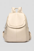 Backpack Faux Leather Black Women's Anti-Theft Multi-Pocket – Casual, Travel, Office, Everyday Bag