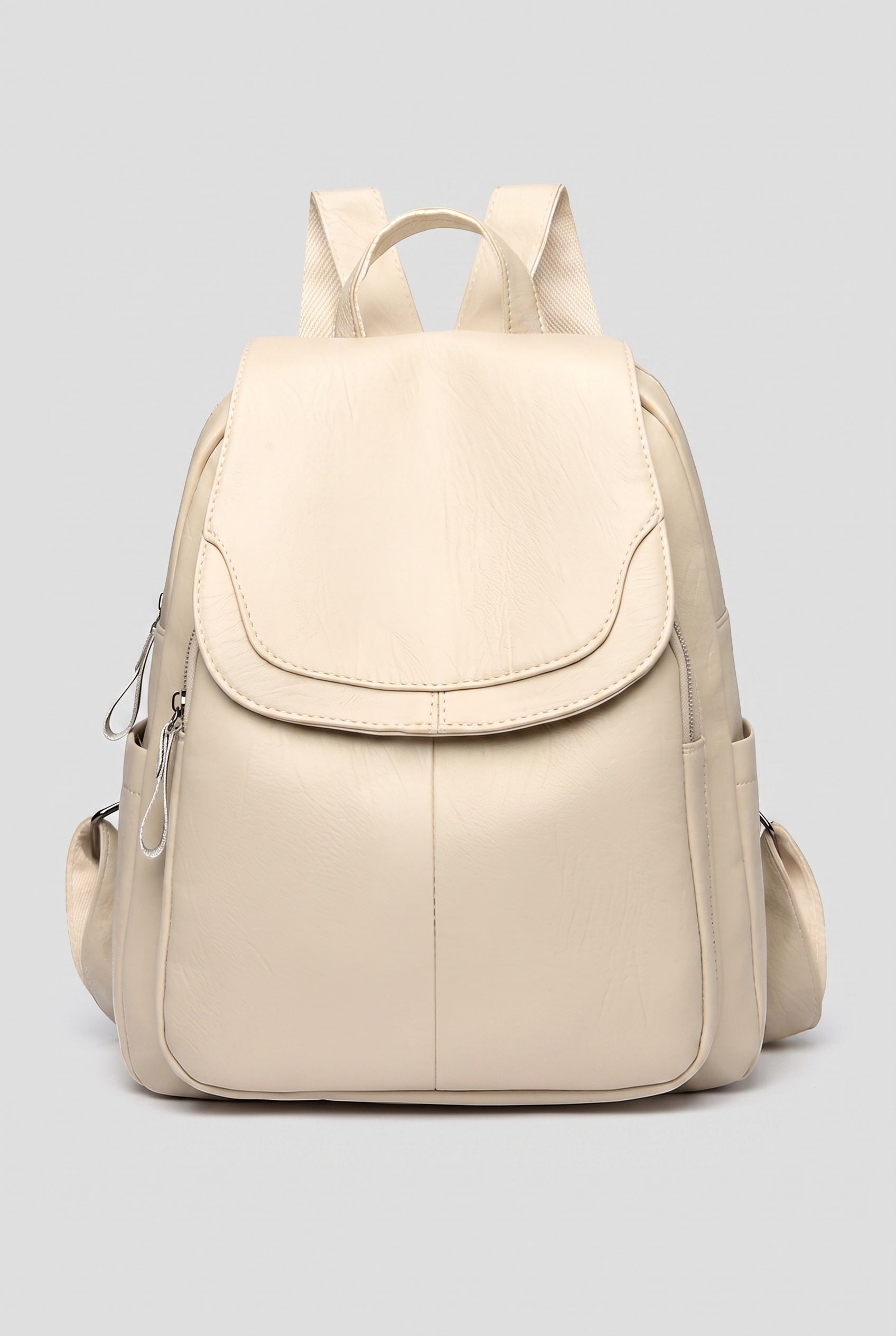 Backpack Faux Leather Black Women's Anti-Theft Multi-Pocket – Casual, Travel, Office, Everyday Bag