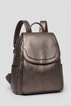 Backpack Faux Leather Black Women's Anti-Theft Multi-Pocket – Casual, Travel, Office, Everyday Bag