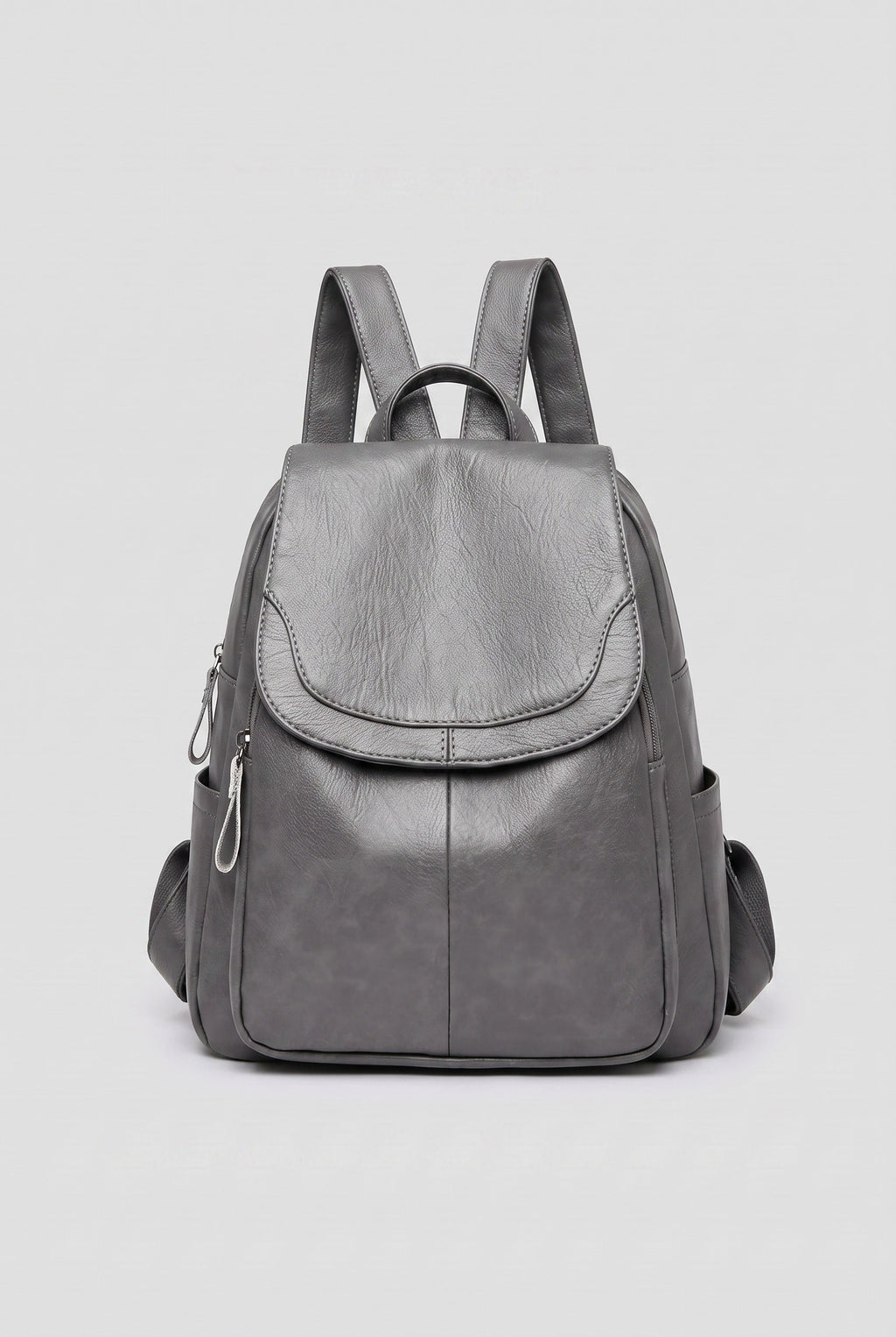 Backpack Faux Leather Black Women's Anti-Theft Multi-Pocket – Casual, Travel, Office, Everyday Bag