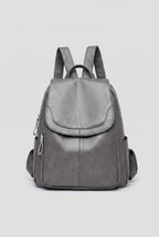 Backpack Faux Leather Black Women's Anti-Theft Multi-Pocket – Casual, Travel, Office, Everyday Bag
