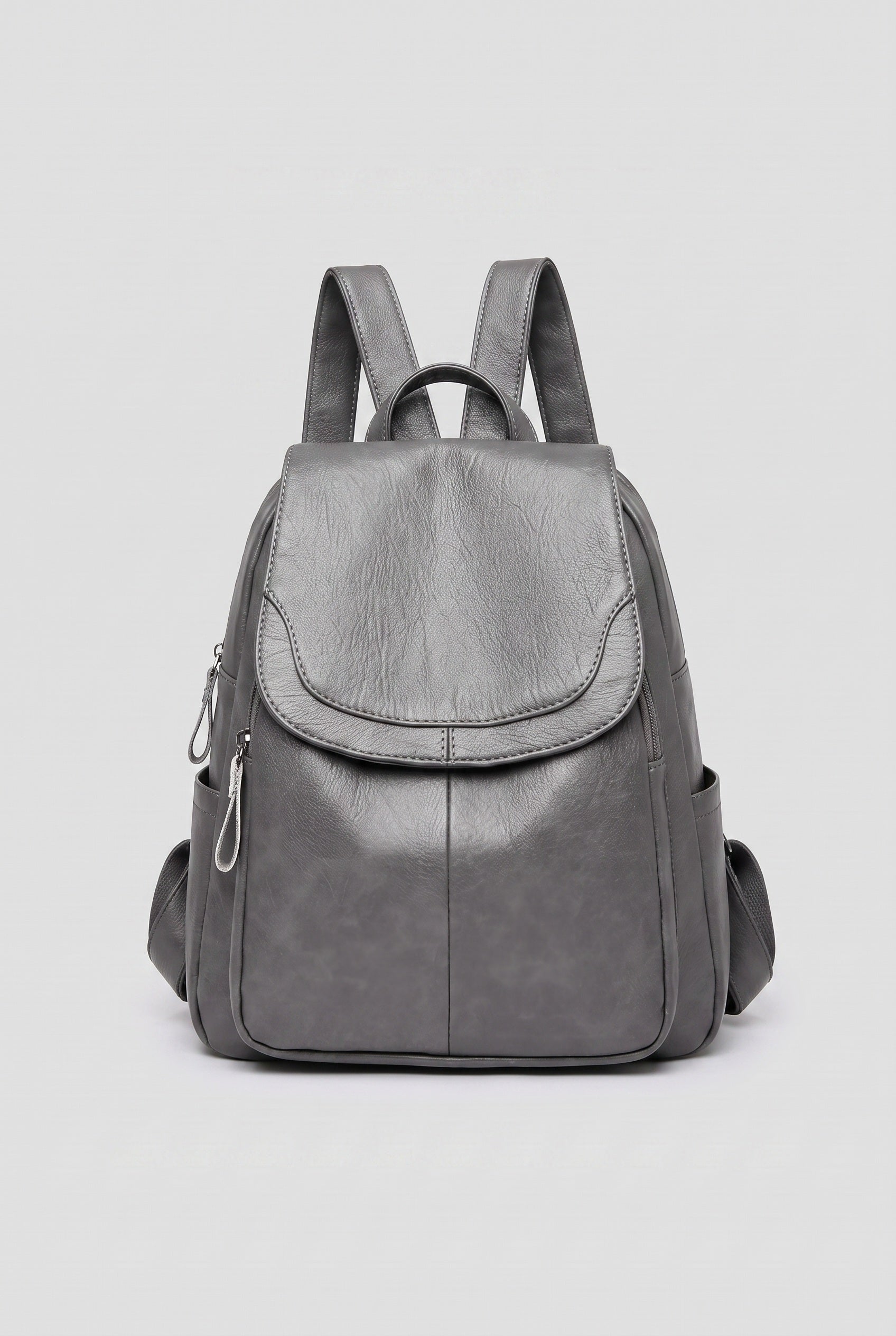 Backpack Faux Leather Black Women's Anti-Theft Multi-Pocket – Casual, Travel, Office, Everyday Bag