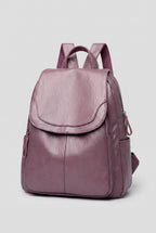 Backpack Faux Leather Black Women's Anti-Theft Multi-Pocket – Casual, Travel, Office, Everyday Bag