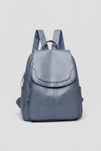 Backpack Faux Leather Black Women's Anti-Theft Multi-Pocket – Casual, Travel, Office, Everyday Bag