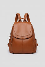 Backpack Faux Leather Black Women's Anti-Theft Multi-Pocket – Casual, Travel, Office, Everyday Bag