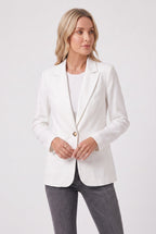 Blazer Black Single-Breasted Women's Tailored Jacket – Office, Casual, Work, Gift