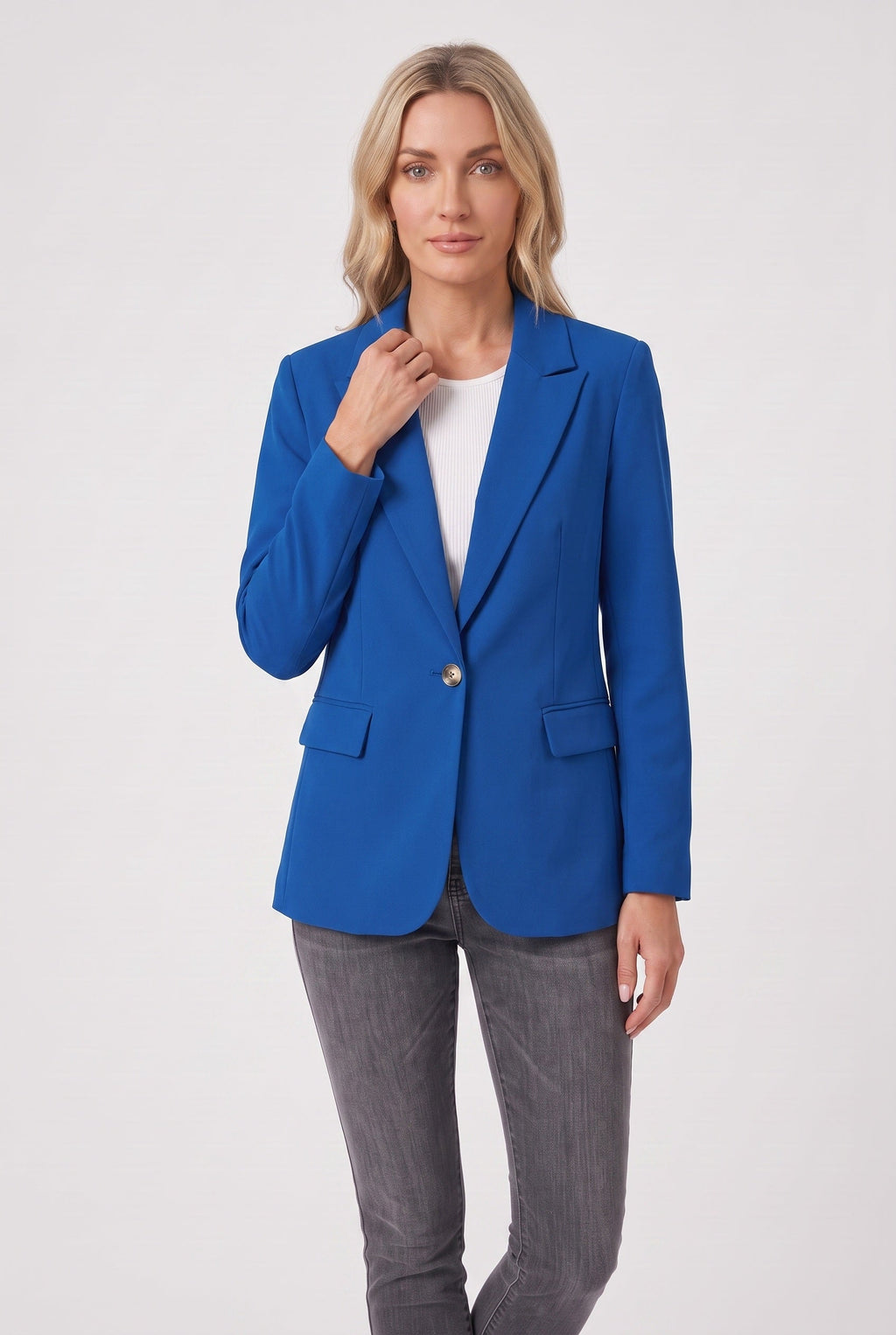 Blazer Black Single-Breasted Women's Tailored Jacket – Office, Casual, Work, Gift