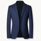 Blazer Tweed Two-Button Notch Lapel Men's Brown Tailored Jacket – Office, Casual, Smart Occasion Wear