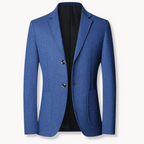 Blazer Tweed Two-Button Notch Lapel Men's Brown Tailored Jacket – Office, Casual, Smart Occasion Wear