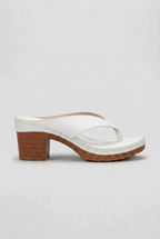 Block Heel Thong Sandals Gold Platform Women's – Casual, Office, Holiday, Gift · Werune