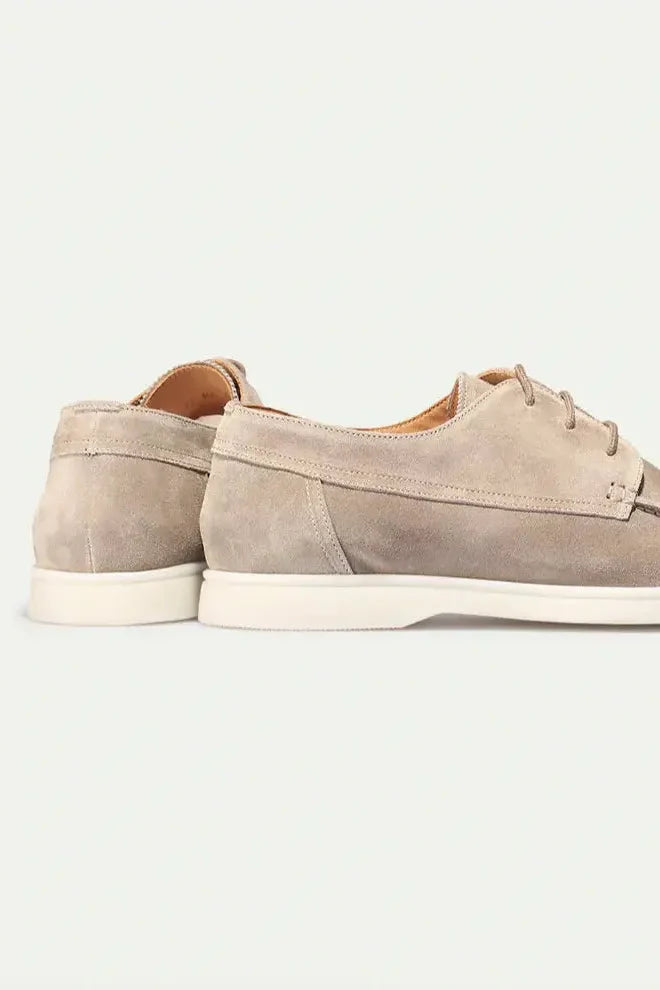 Boat Shoes Suede Navy Lace-Up Men's – Casual, Office, Holiday, Gift · Werune