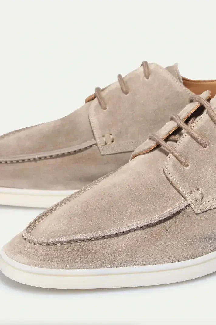 Boat Shoes Suede Navy Lace-Up Men's – Casual, Office, Holiday, Gift · Werune