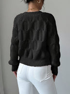 Cable Knit Cardigan Women's Pink Bow-Detail V-Neck Button-Up Sweater – Casual, Office, Holiday, Gift