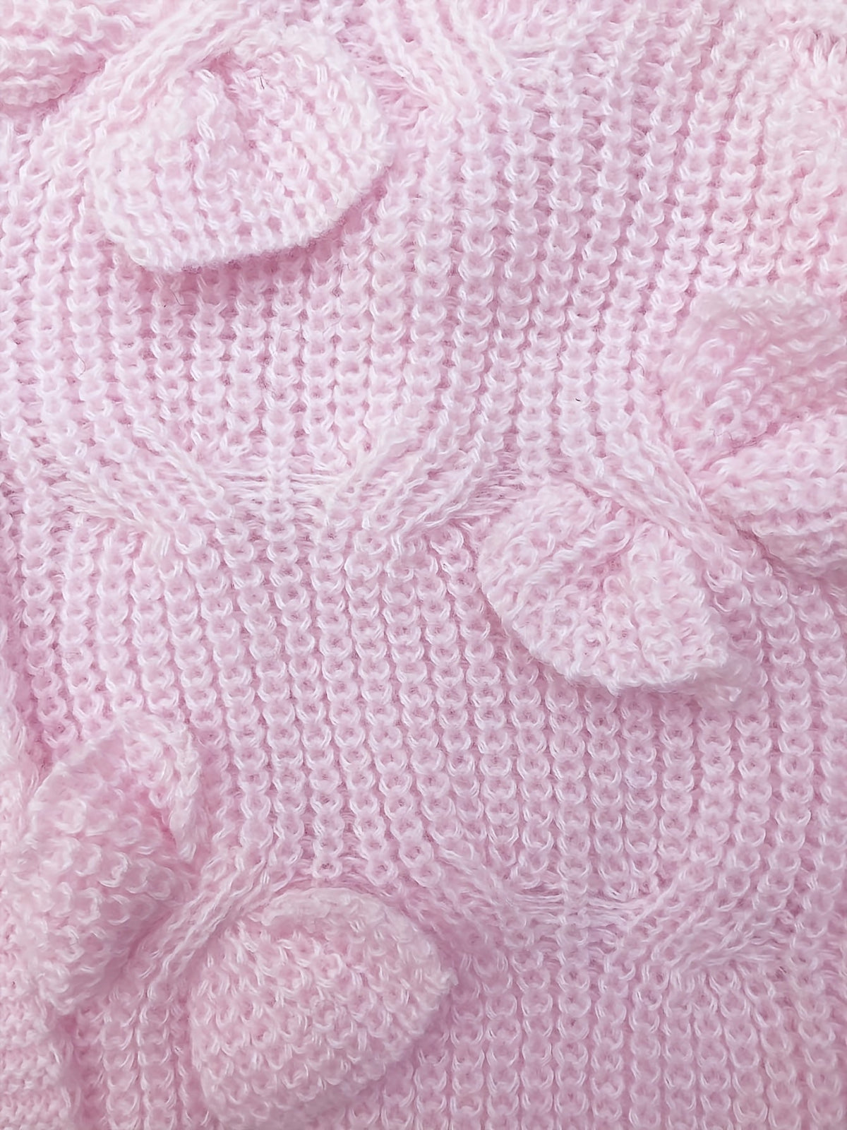 Cable Knit Cardigan Women's Pink Bow-Detail V-Neck Button-Up Sweater – Casual, Office, Holiday, Gift