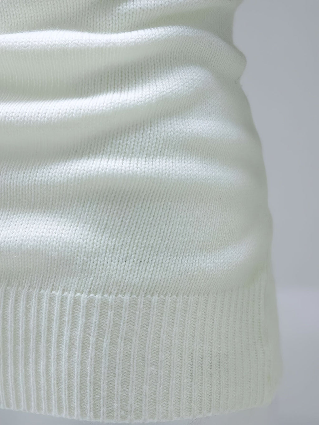 Cable Knit Jumper Colour-Block Navy White Men's Crew Neck – Casual, Office, Winter, Gift