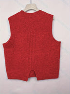 Cable Knit Sweater Vest Women's Sleeveless Crew Neck Jumper Tank – Casual, Office, Layering, Gift