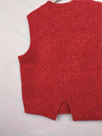 Cable Knit Sweater Vest Women's Sleeveless Crew Neck Jumper Tank – Casual, Office, Layering, Gift