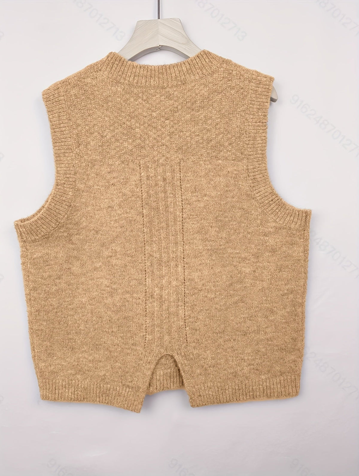 Cable Knit Sweater Vest Women's Sleeveless Crew Neck Jumper Tank – Casual, Office, Layering, Gift