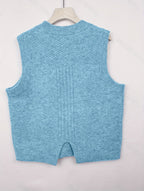 Cable Knit Sweater Vest Women's Sleeveless Crew Neck Jumper Tank – Casual, Office, Layering, Gift
