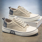 Canvas Sneakers Men's Blue Low-Top Lace-Up Trainers – Casual, Everyday Wear, Gift