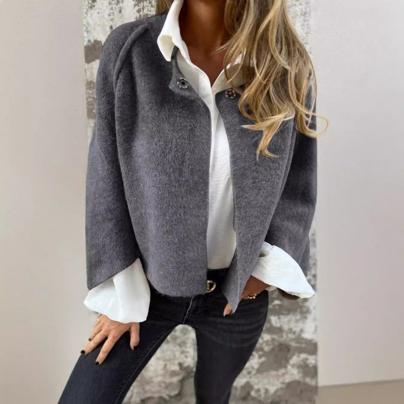 Cardigan Jacket Cashmere Women's Button-Up Cropped Knit – Casual, Office, Holiday, Gift