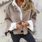 Cardigan Jacket Cashmere Women's Button-Up Cropped Knit – Casual, Office, Holiday, Gift