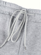 Cargo Joggers Grey Drawstring Wide-Leg Women's – Casual, Loungewear · Werune