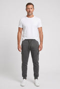 Cargo Joggers Grey Men's Cotton Tapered Fit Drawstring Sweatpants – Casual, Gym Wear