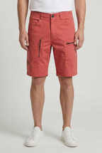 Cargo Shorts Cotton Beige Men's Zip Pockets – Casual, Holiday · Werune