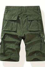 Cargo Shorts Cotton Grey Men's with Belt & Multiple Pockets – Casual, Holiday · Werune