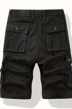 Cargo Shorts Cotton Grey Men's with Belt & Multiple Pockets – Casual, Holiday · Werune