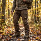 Cargo Trousers Brown Men's Multi-Pocket Utility Bottoms – Casual, Outdoor, Everyday Wear